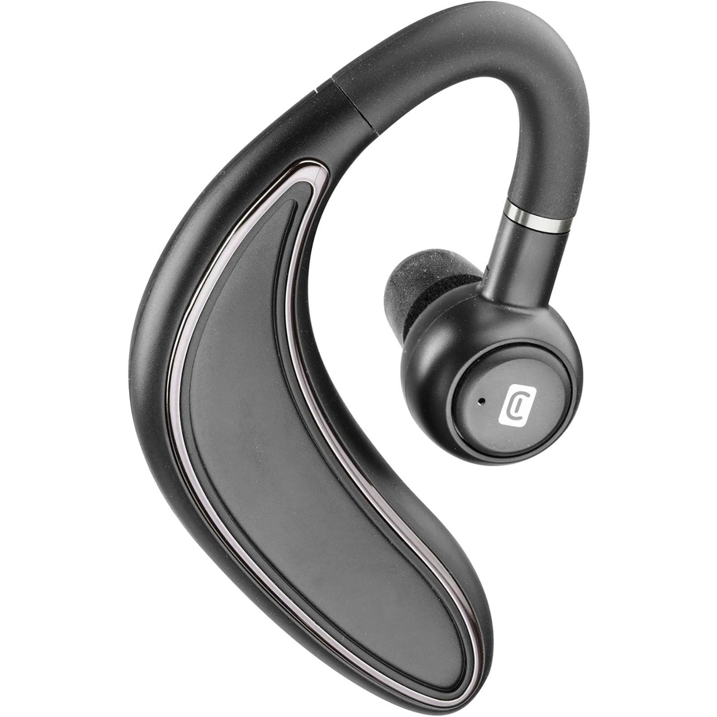 Cellularline Bold Mono-Bluetooth austiņas - ilgmūžīgs akumulators, 40 min uzlāde, 23 stundu autonomija, melnas.