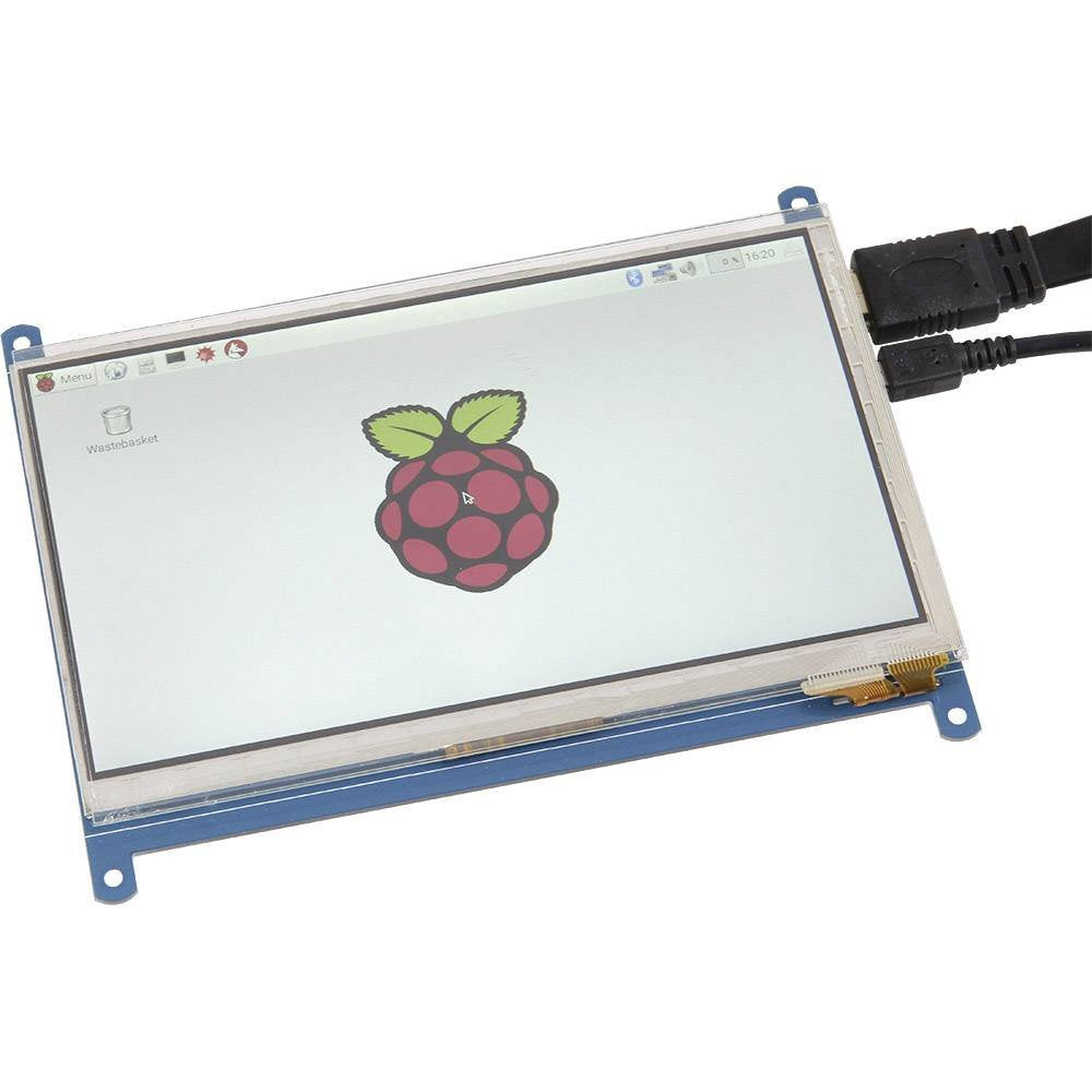 Joy-it 7" skārienjutīgais displejs Raspberry Pi - 800x480 resolution, capacitive touch, compatible with Raspberry Pi.