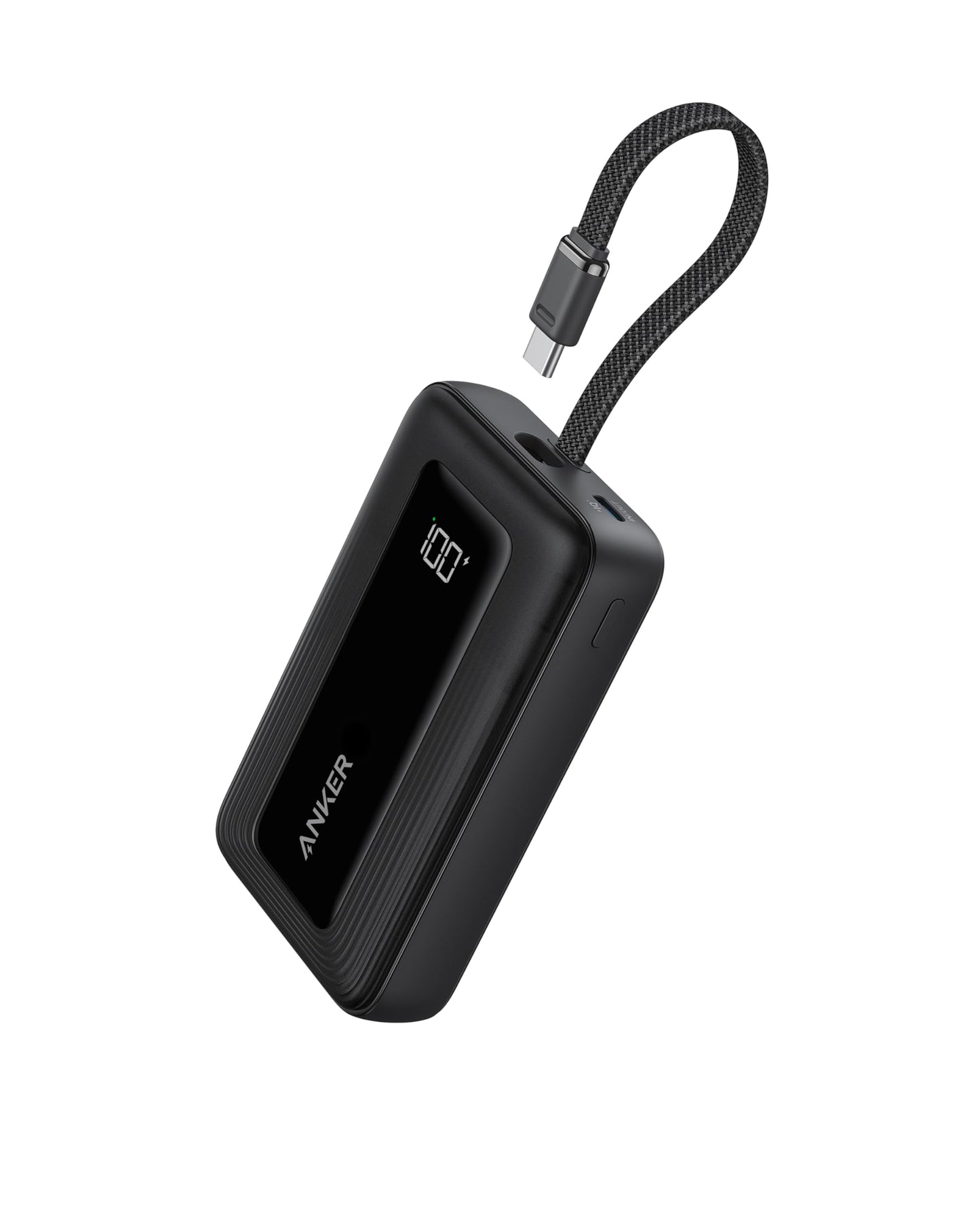 Powerbank 20000mAh 30W Anker Zolo ar iebūvētu USB-C kabeli