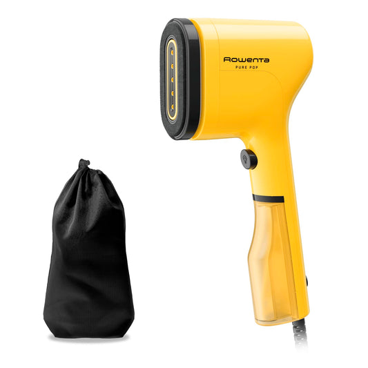 Rowenta Pure Pop DR2026 - 1300W steam brush, 20g/min steam power, lint and hair removal, travel design, yellow