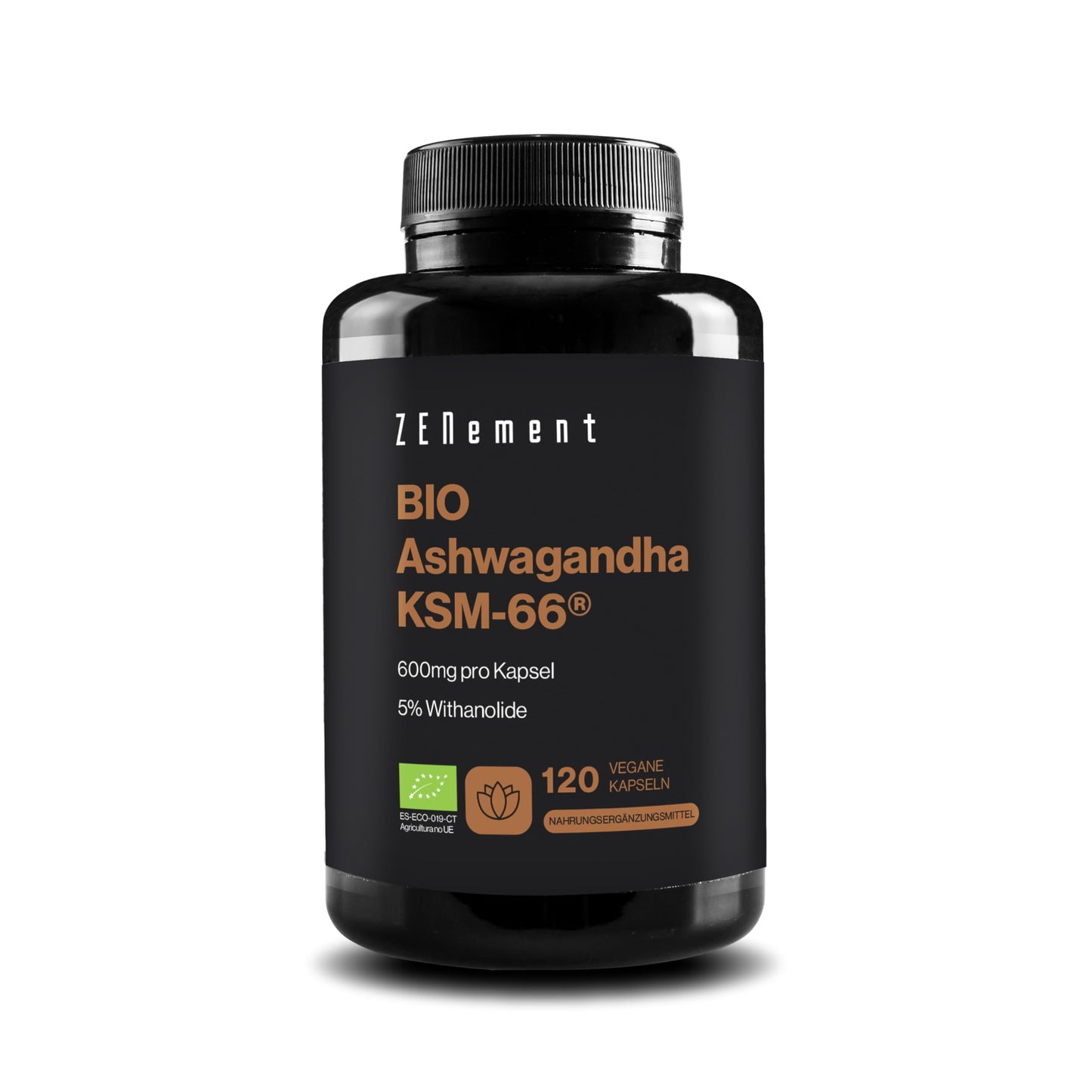 Ašvaganda Bio Ashwagandha KSM-66 600 mg, 5% Withanolides - 120 kapsulas