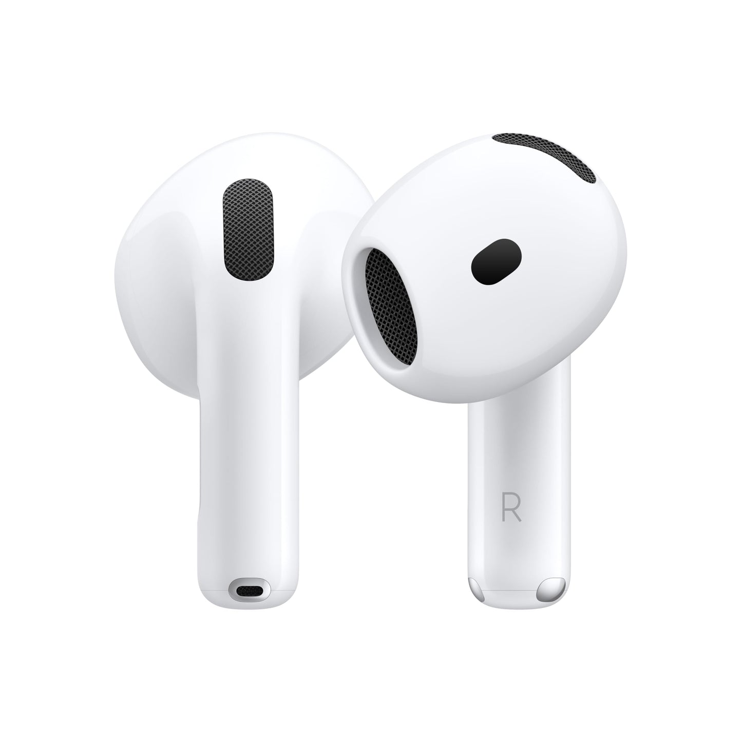 Apple AirPods 4 - Bluetooth, 3D audio, sweat and water-resistant, USB-C charging case, H2 chip, 24-hour playback.