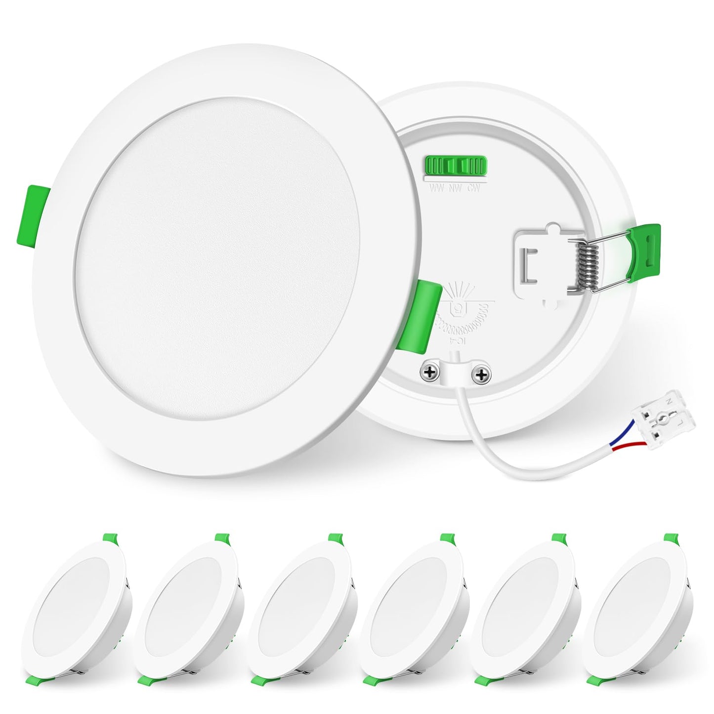 ALUSSO 10W 1050lm LED iebūvējamie prožektori 230V dimmējami, IP44 iebūvējamie gaismekļi