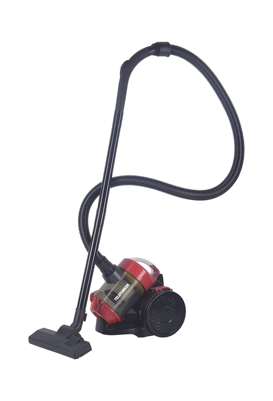 TELEFUNKEN M07215 - bezmaisa putekļsūcējs, sarkans, kompakts dizains, jaudīga sūkšana, viegli lietojams.