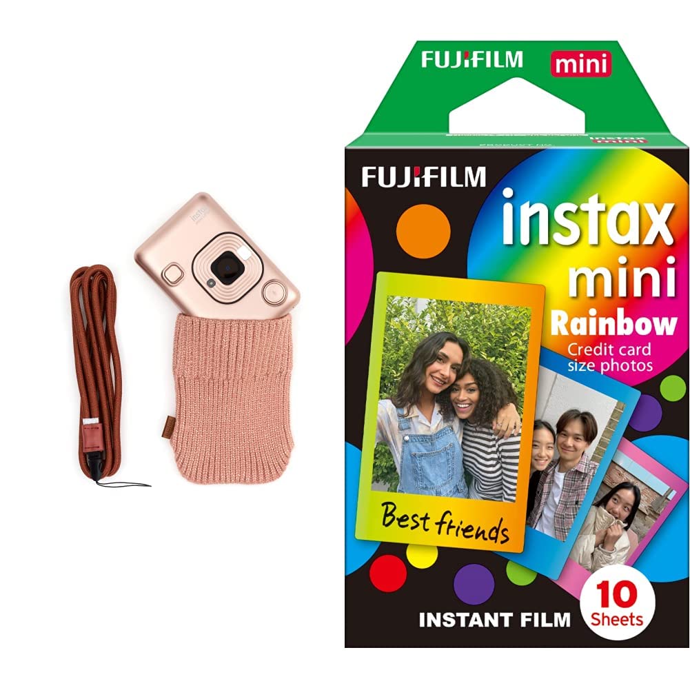 LiPlay piederumu komplekts un Fujifilm Instax Mini tūlītējais films, varavīksne, vienas iepakojums