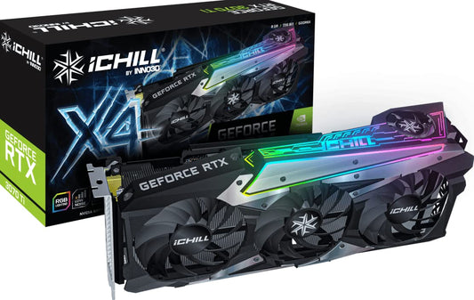 INNO3D GeForce RTX 3070 Ti iChill X4 - 8GB GDDR6X, advanced cooling, high-performance gaming graphics card