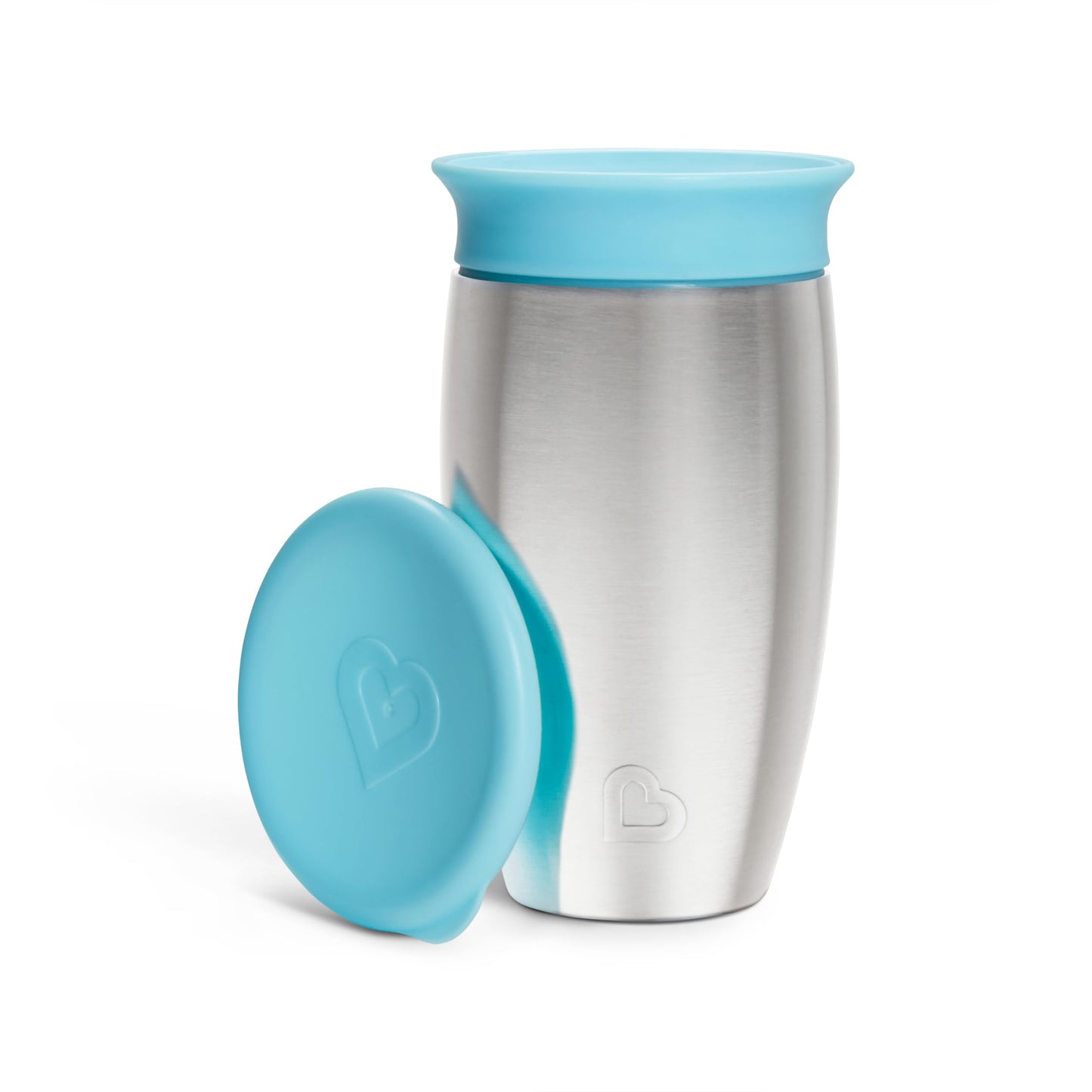 Munchkin nerūsējošā tērauda bērnu 360° krūzīte, 296 ml, zila