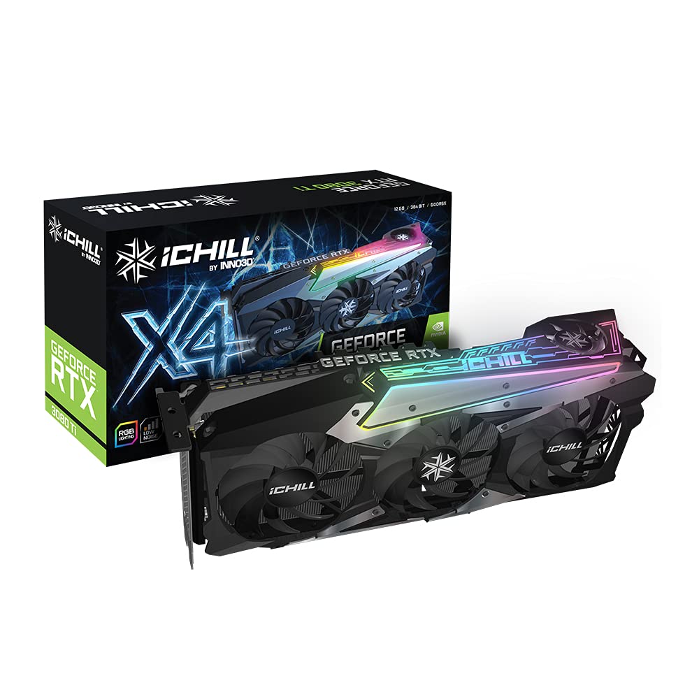 Inno3D GeForce RTX 3080 Ti iCHILL X4 12GB - High-performance GPU with advanced cooling and 12GB memory.