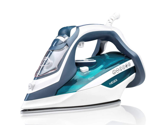 HAEGER HÆGER Ultra STEAM 2800W - Ceramic soleplate, anti-drip, anti-calc, self-cleaning system.