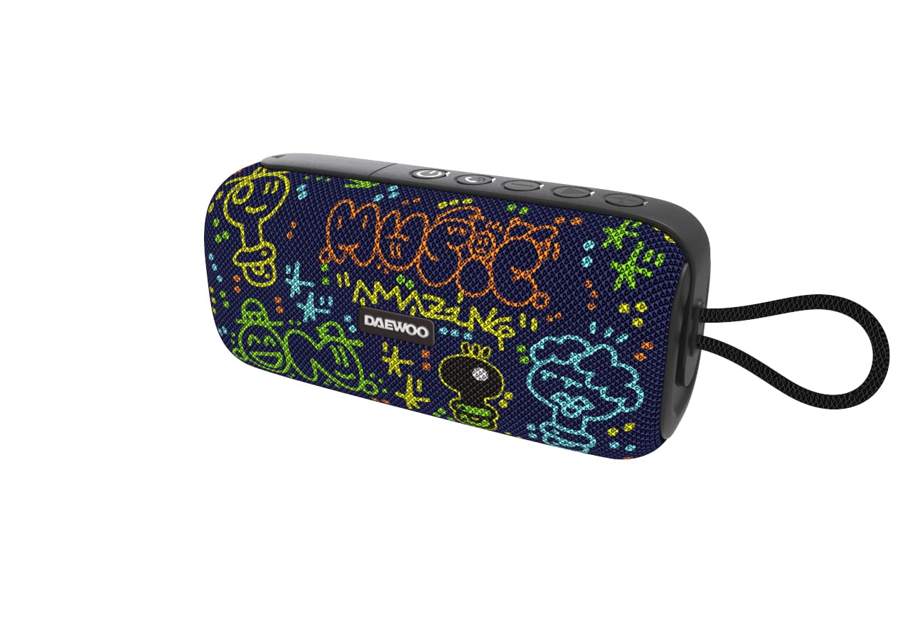 DAEWOO INTERNATIONAL Pārnēsājamais Bluetooth skaļrunis Bowie ByARTIST x elxupetnegre