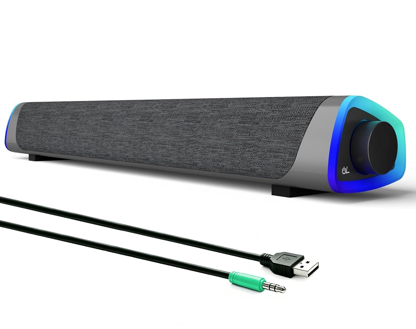 Datora skaļruņi SOULION R30, mazi USB skaļruņi datoram ar LED apgaismojumu