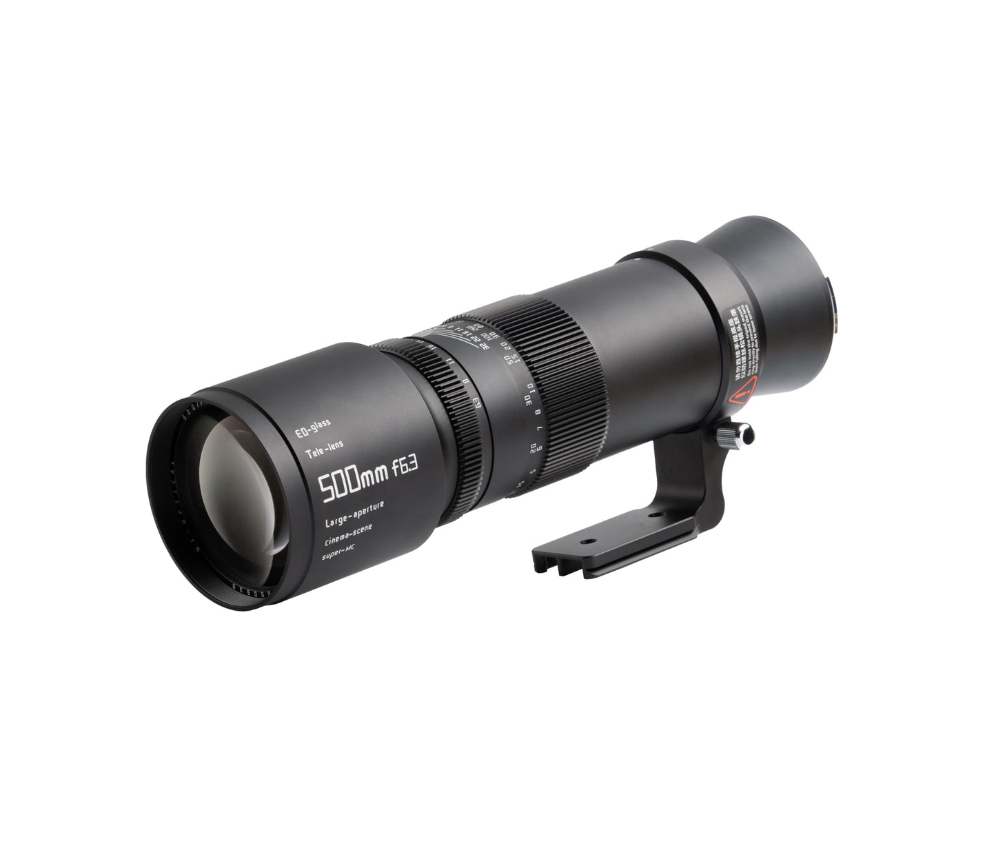 TTArtisan 500 mm F6.3 teleobjektīvs ar metāla korpusu, saderīgs ar GFX montāžu, melns