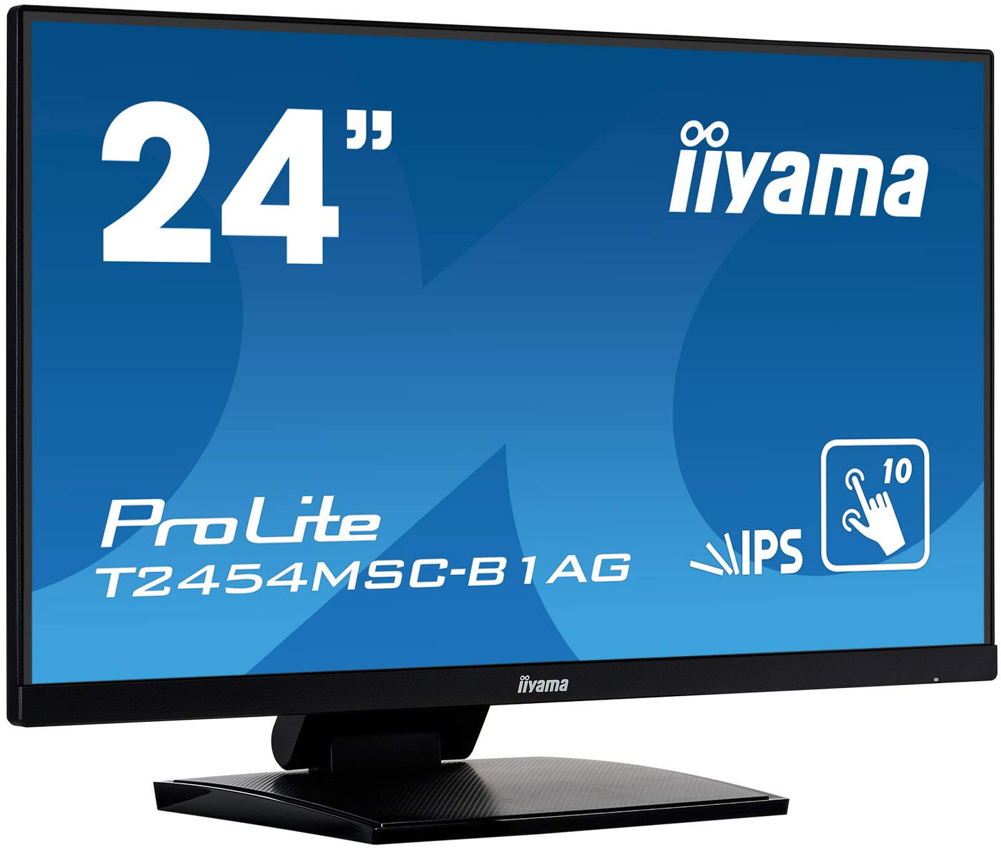 iiyama ProLite T2454MSC-B1AG - 23.8" Full HD IPS multitouch monitor, VGA, HDMI, USB 3.0, height adjustable, anti-glare, black