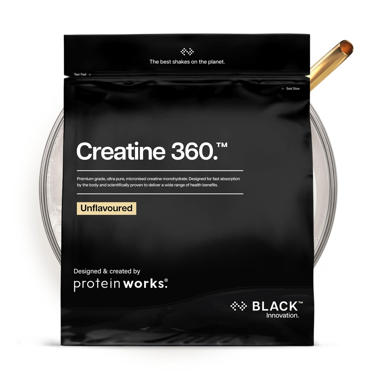 Protein Works | Creatine 360 – Black, bez garšas, 83 porcijas, 250g