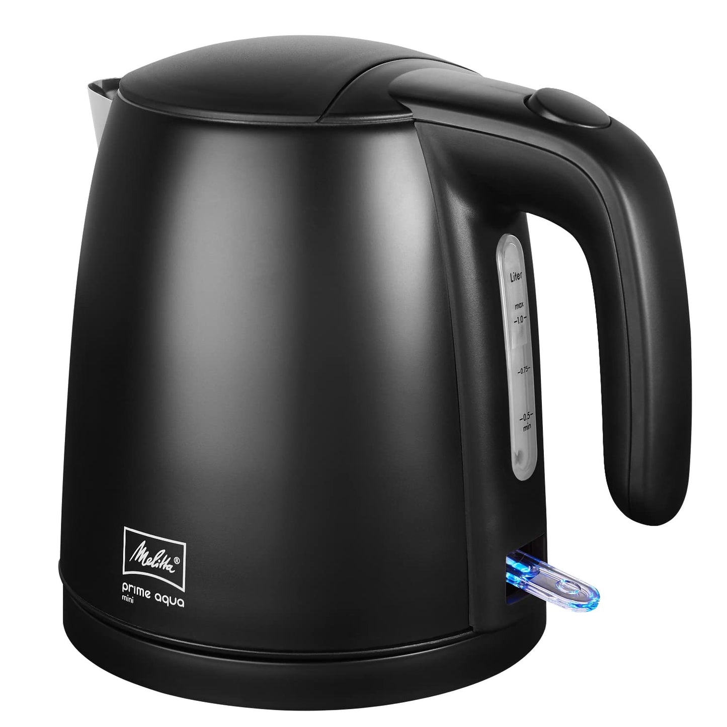 MELITTA Tējkanna 1018-02 - Prime Aqua mini, nerūsējošais tērauds, Black Edition, 1,0 L, 2200 W