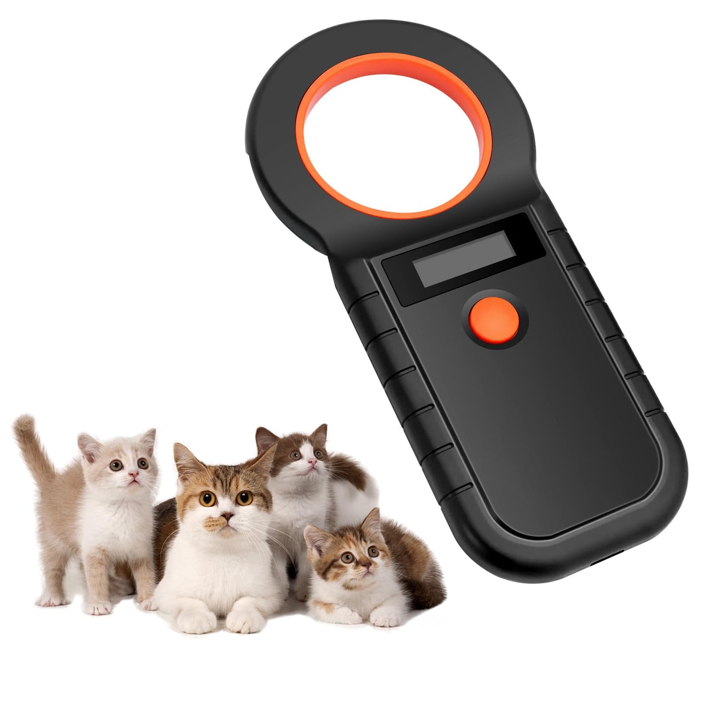 Mājdzīvnieku mikroshēmu skeneris, uzlādējams USB dzīvnieku mikroshēmu lasītājs, suņu un kaķu mikroshēmu lasītājs, ISO11784/(85) FDX-B/EMID