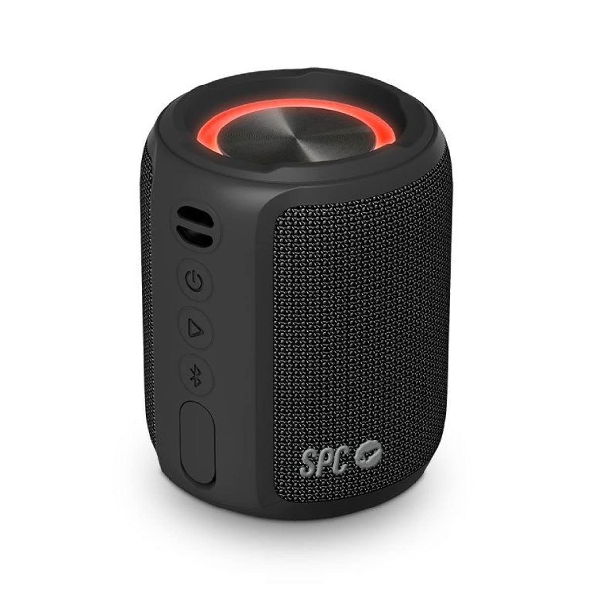 SPC Sound Powerpool – Portatīvais bezvadu Bluetooth brīvroku komplekts, kompakta izmēra, gaismas riņķis, 20 stundu akumulatora darbības laiks, 14W, IPX7 ūdensizturība, patiesi bezvadu stereo, brīvroku komplekts, USB-C