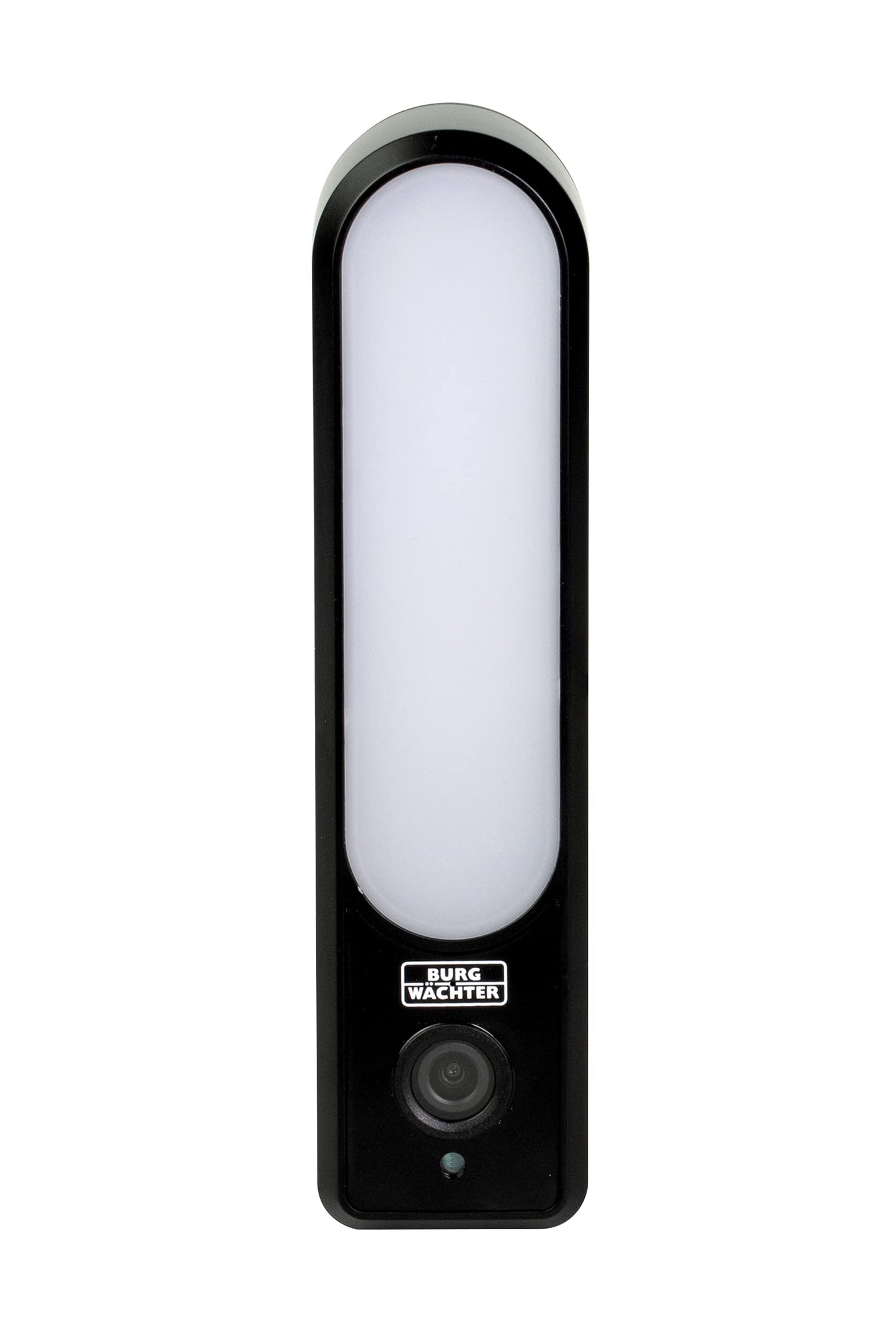Burg-Wächter WLAN uzraudzības kamera ārā, nakts redzamība, gaisma, divvirzienu saruna, vadība ar lietotni un Alexa, droša māja, BURGcam LIGHT 3010, melna