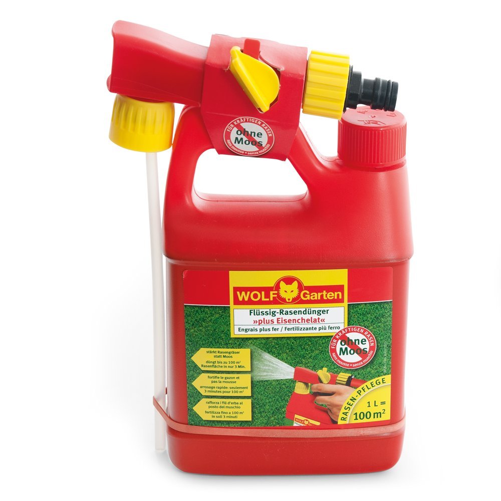 WOLF Garten Lm 100 B Plus dzelzs helāts, sarkans
