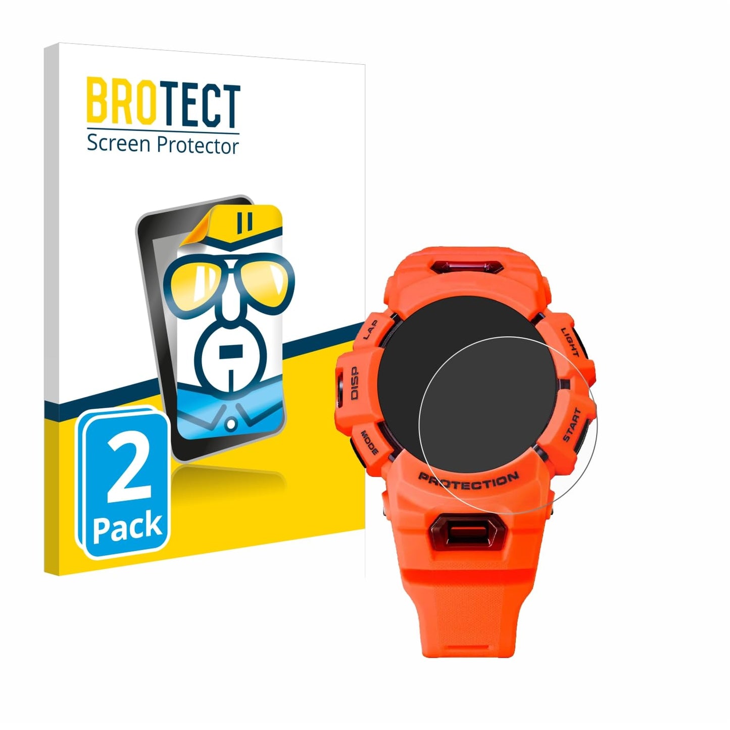 Aizsargplēve Casio G-Shock GBA-900, BROTECT displeja plēve pret skrāpējumiem