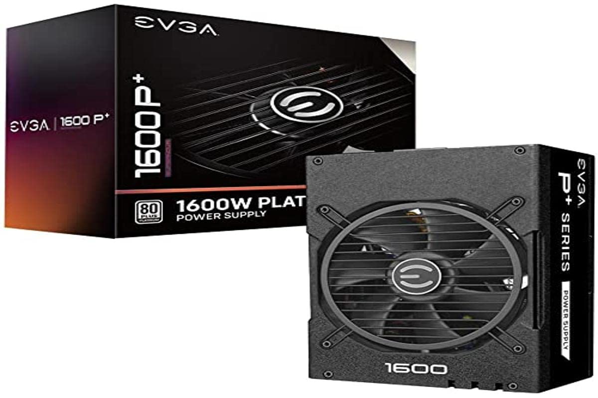 EVGA Supernova 1600 P+ - 80+ Platinum 1600W, fully modular, 10-year warranty, includes free power tester, PSU 220-PP-1600-X2.