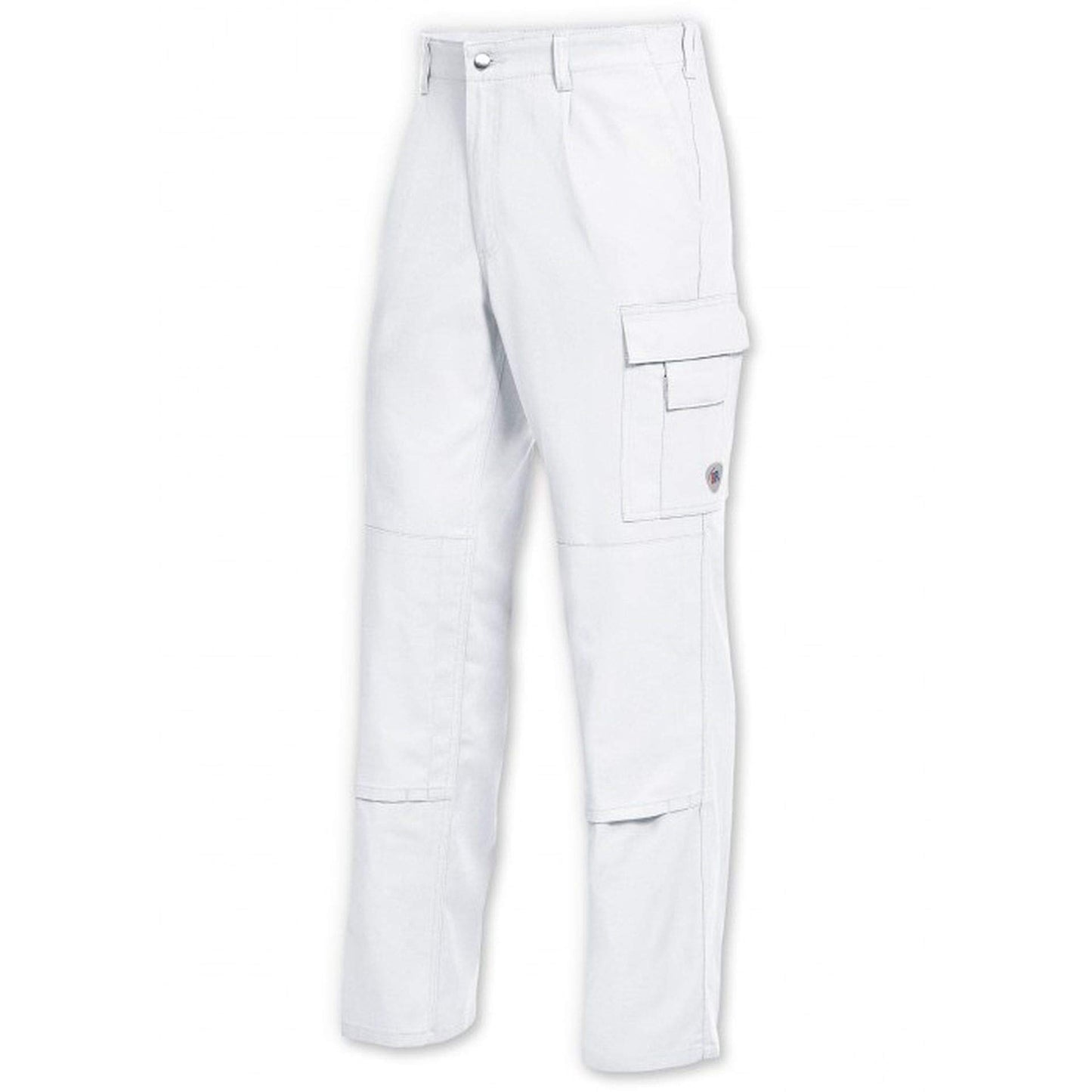 Darba bikses BP 1486-060-21-46 ar elastīgu mugurpusi, 300,00 g/m², tīra kokvilna, balta, 46