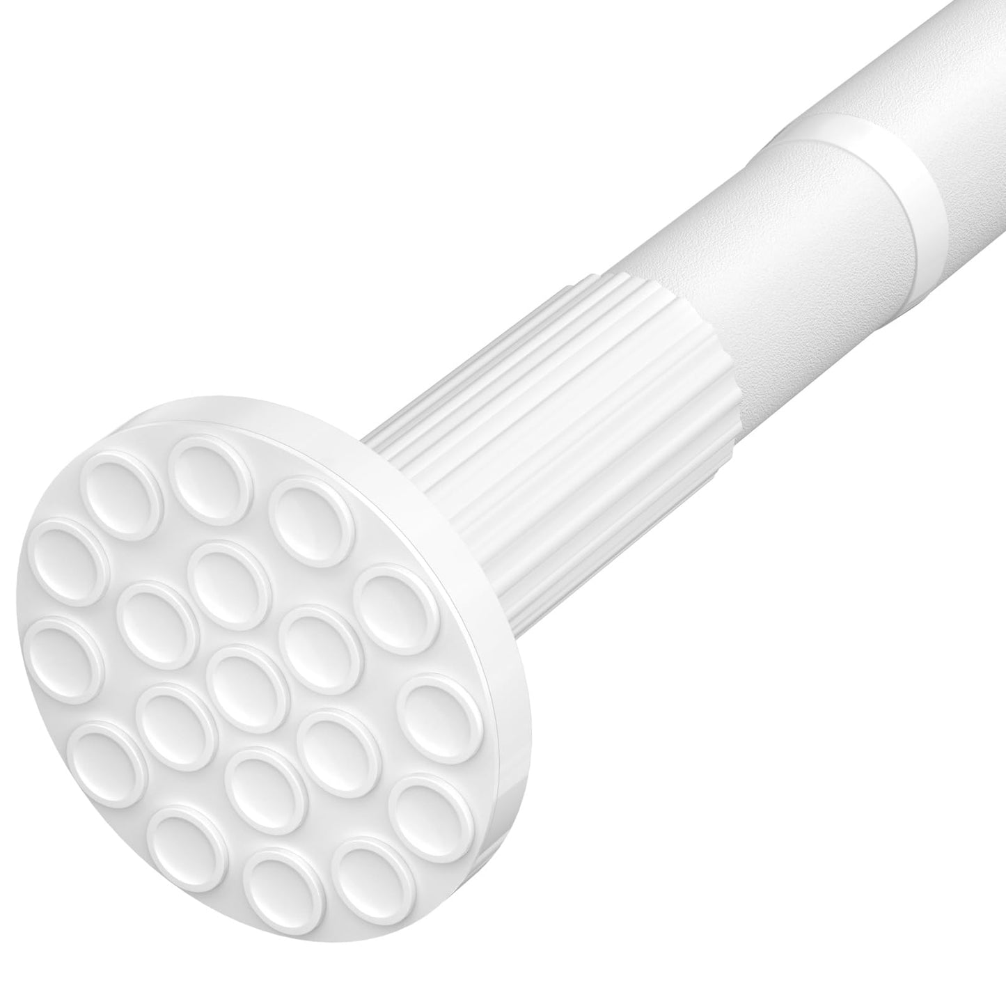AIZESI aizkaru stanga bez urbšanas 128-327cm Ø32mm, dušas stanga, balta
