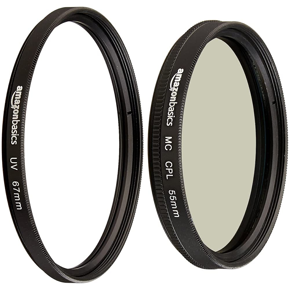Amazon Basics UV-Sperrfilter - 67mm & cirkulārais polarizācijas filtrs - 55mm