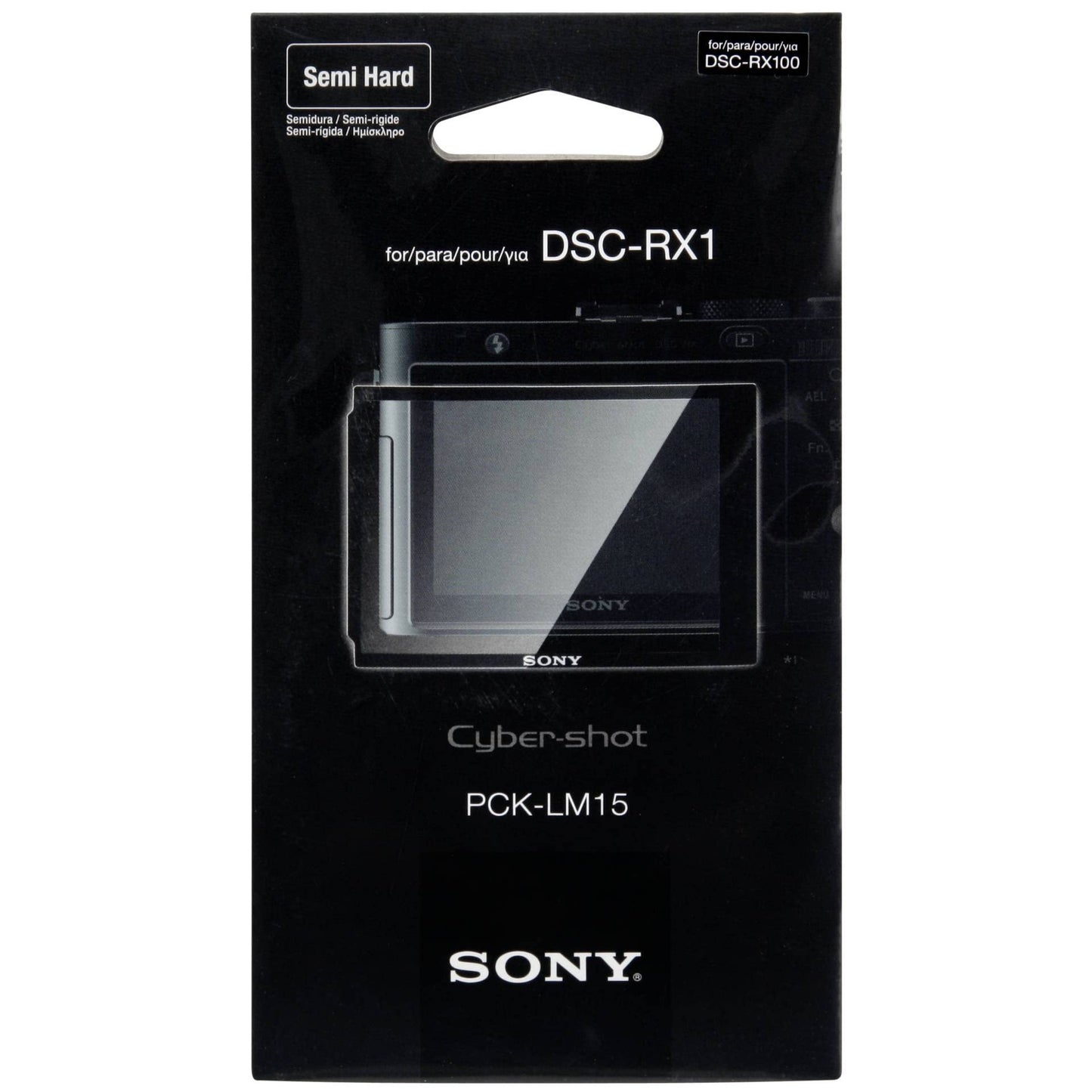 Sony PCK-LM15 - Durable LCD screen protector for DSC-RX1/DSC-RX10 cameras.