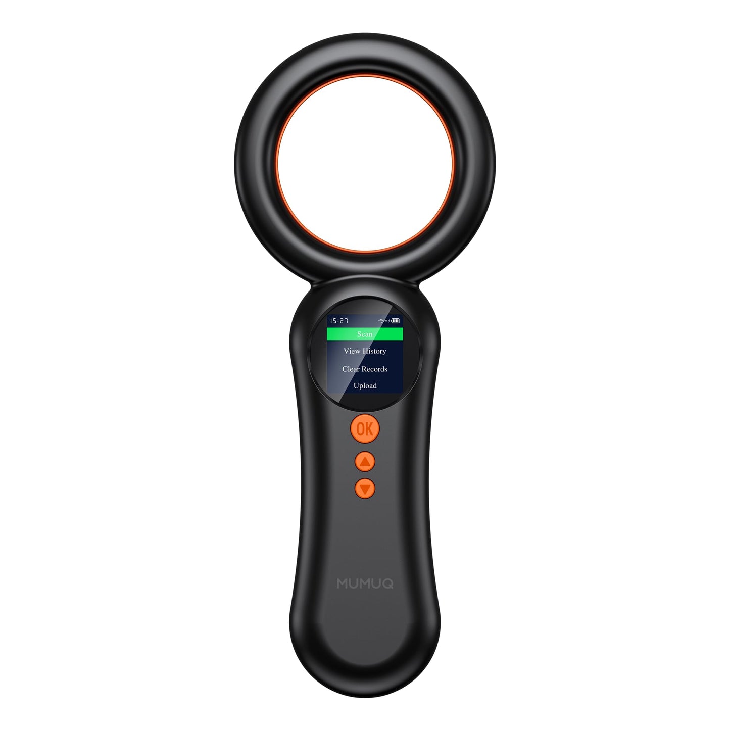 Mikroshēmu lasītājs dzīvniekiem ar RFID, LCD displeju 1.44 Inch, 134,2 kHz un 125 kHz, FDX-B un EMID mikroshēmām