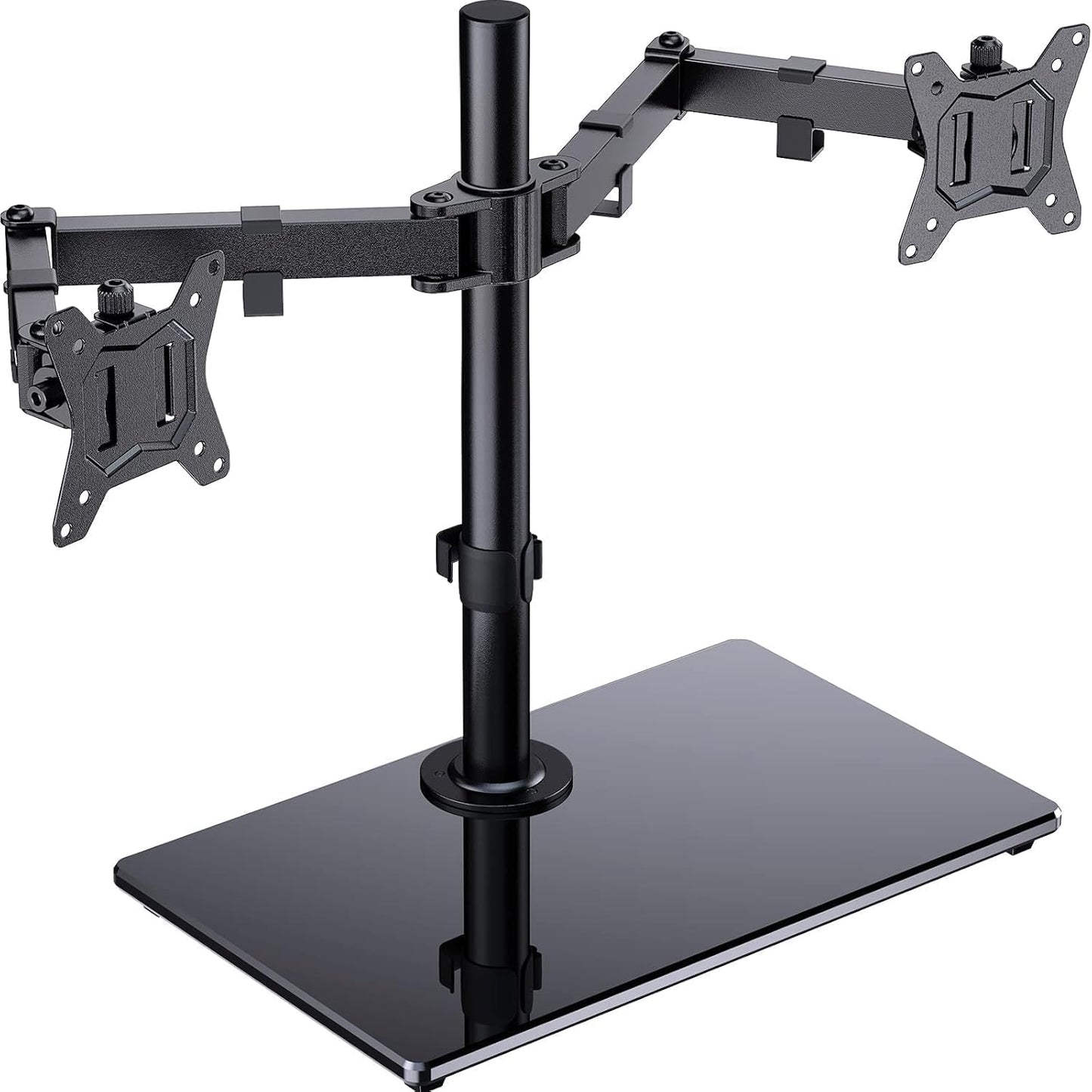 ErGear divu monitoru turētājs 13-32 collu ekrāniem, brīvi stāvošs, 8KG katram plecam, VESA 75/100mm