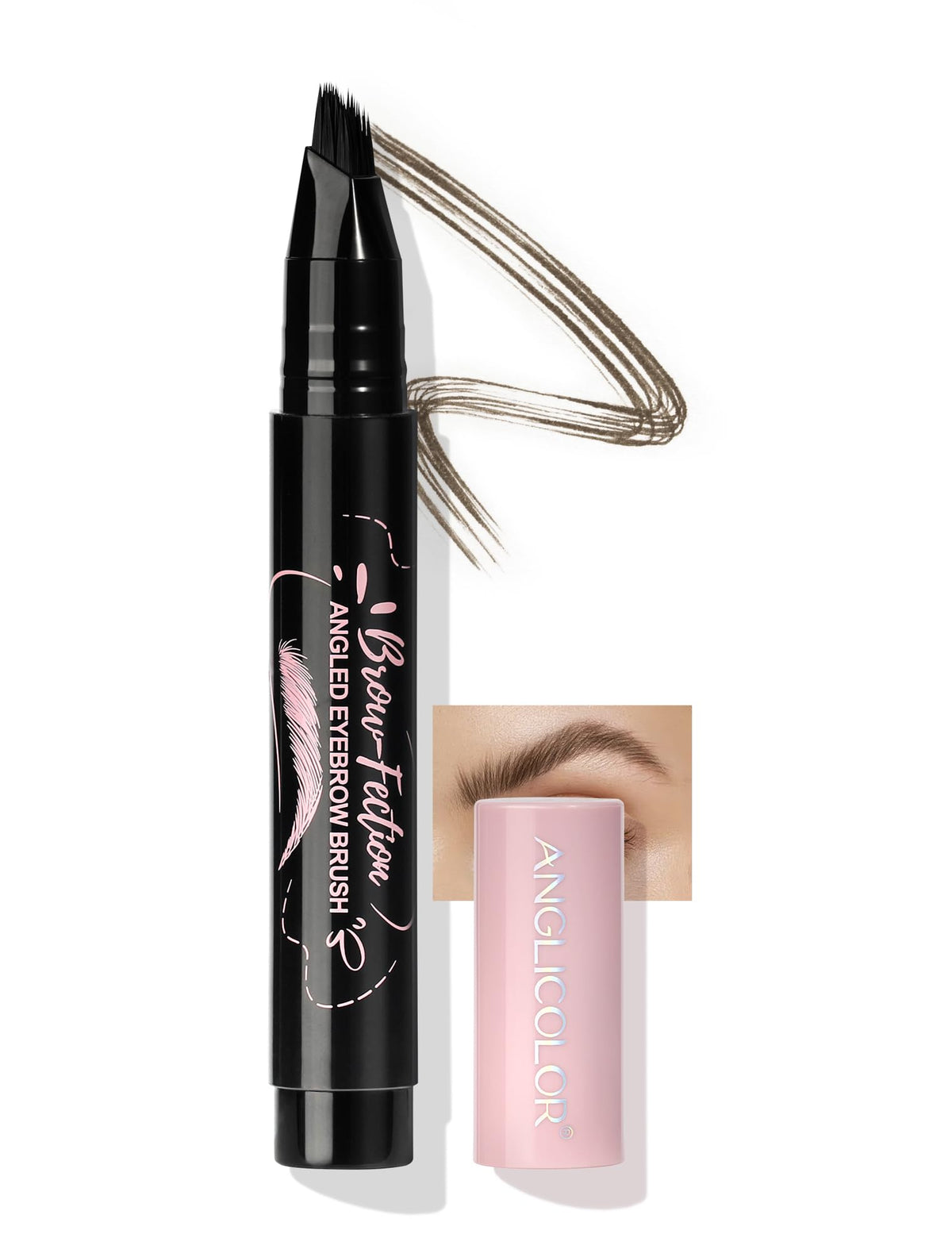 Anglicolor Microblading uzacu zīmulis, ūdensnoturīgs, ilgnoturīgs, dabisks