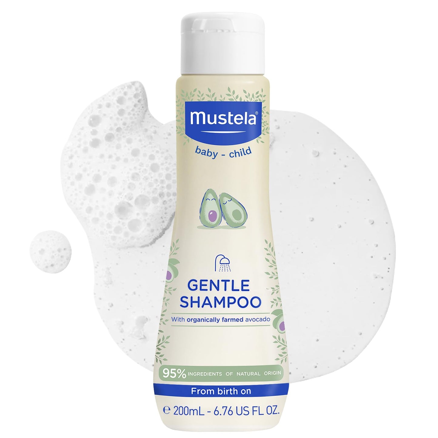 Bērnu šampūns Mustela Gentle Shampoo, maigs šampūns, 200 ml