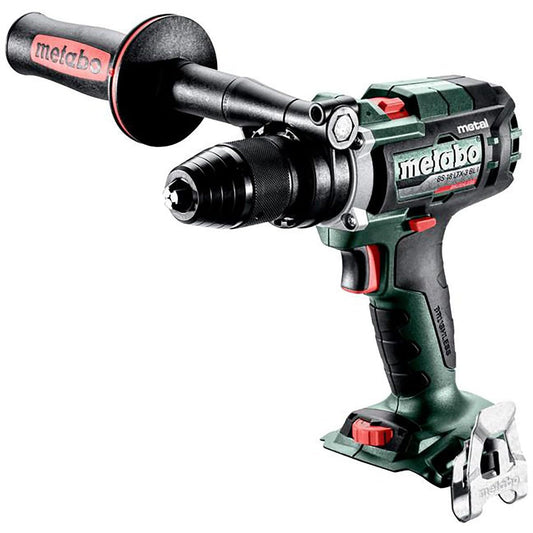 Metabo BS 18 LTX-3 BL I Metal - 18V cordless drill, 1-18 Nm torque, includes additional handle, battery not included.