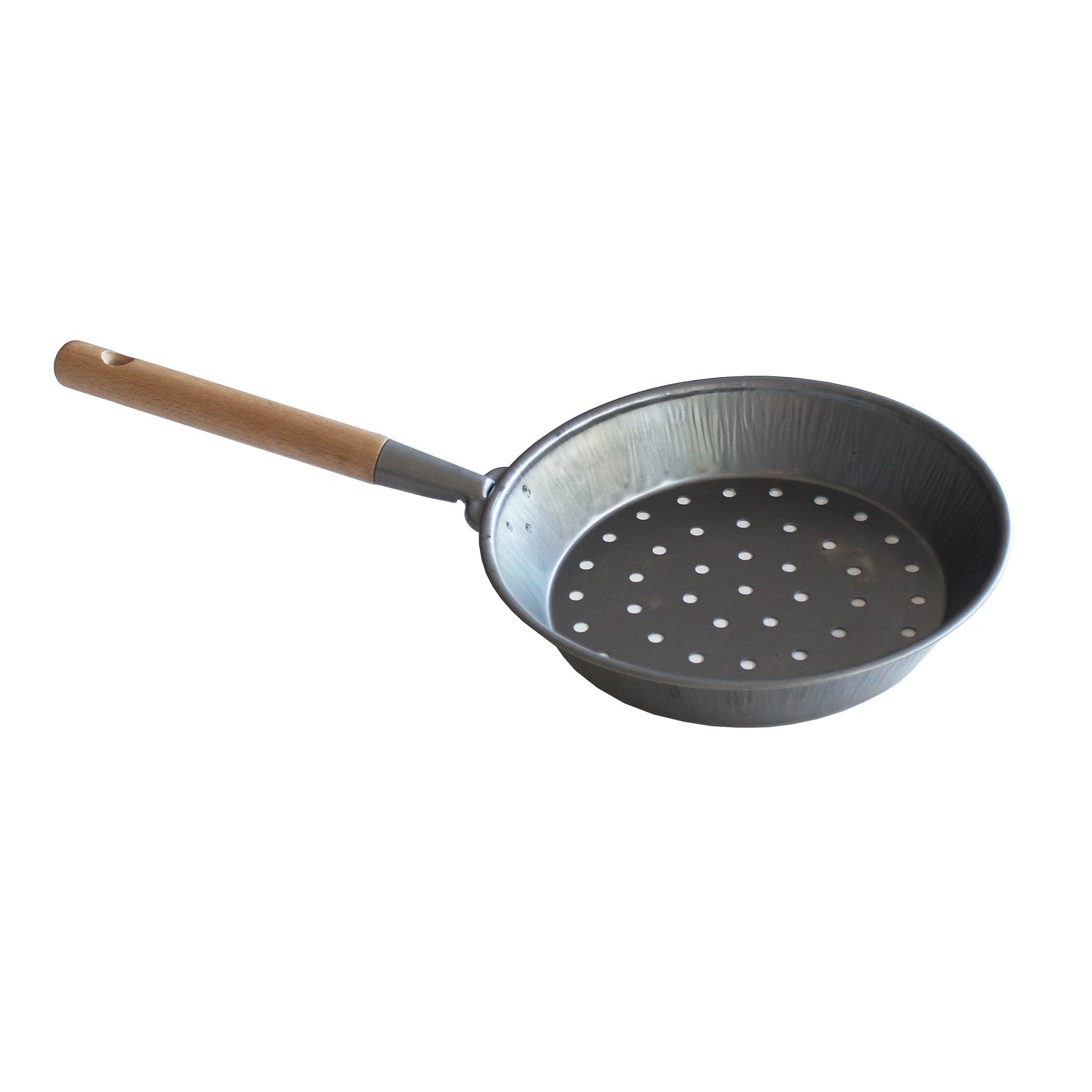 Snips 010059 kastanņu panna - neslīdošs koka rokturis, 52 x 27 x 4 cm, metāls, ražots Itālijā, melns.