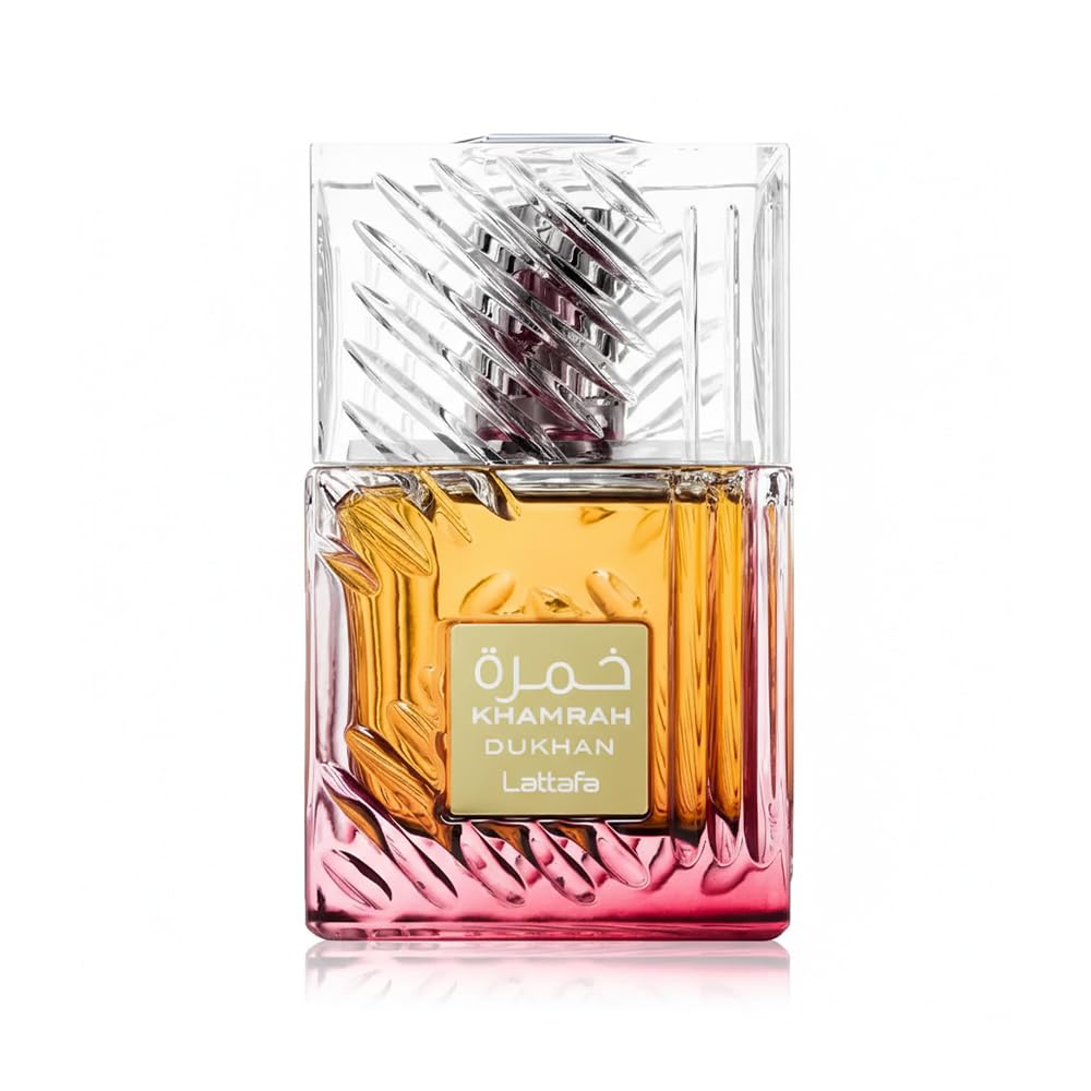 Lattafa Khamrah Dukhan EDP 100 ml vīriešiem, pikants aromāts ar tabakas un dzintara notīm