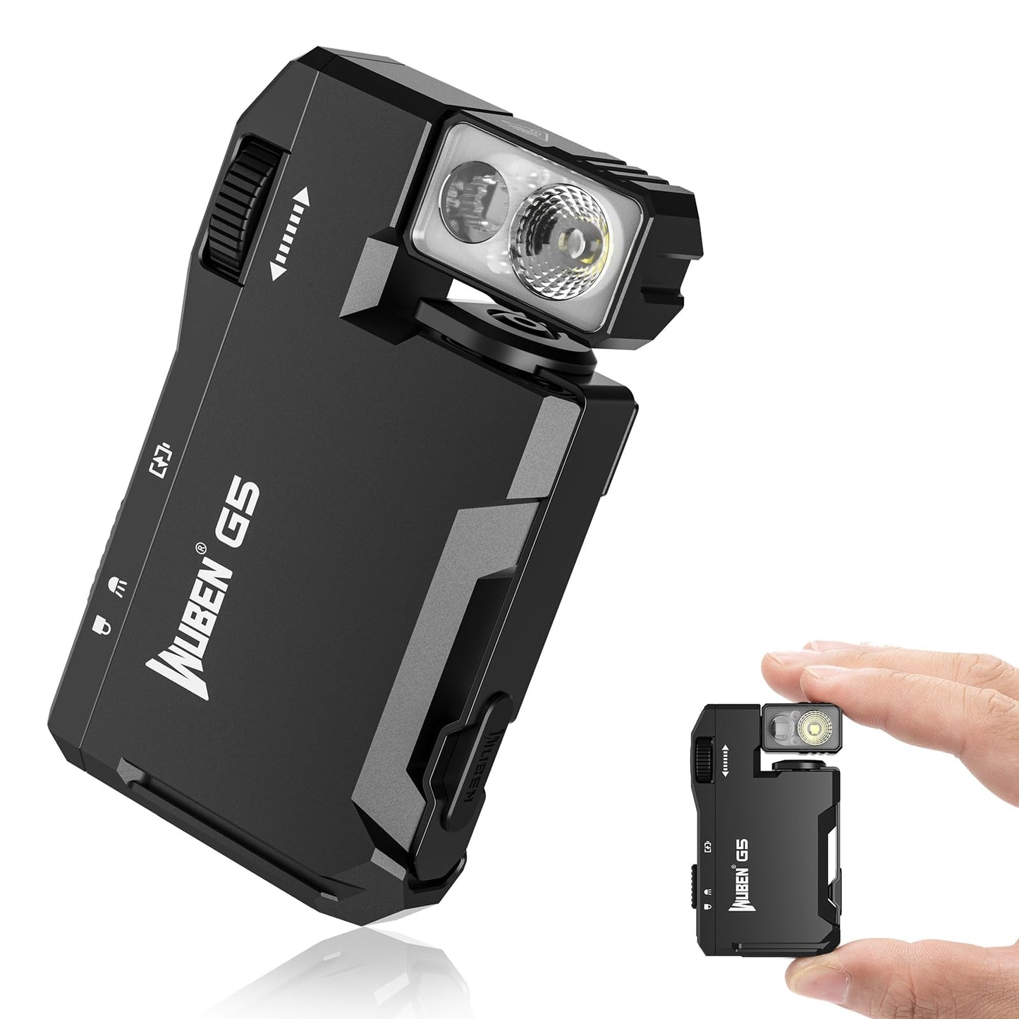 Lukturītis WUBEN G5, LED uzlādējams, mini EDC kabatas lukturītis