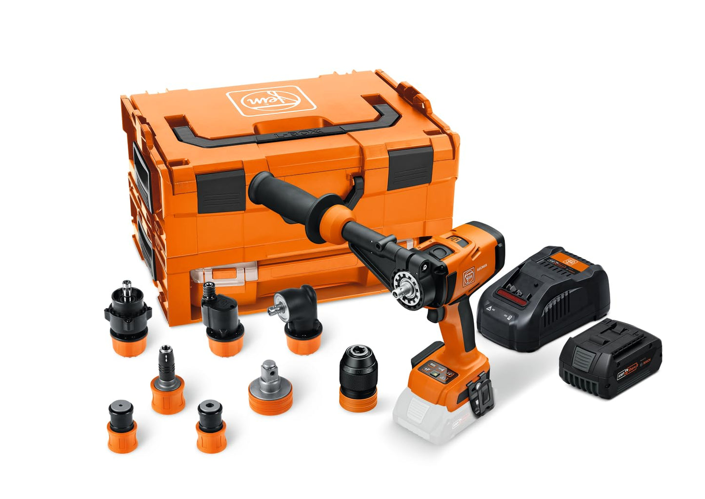 FEIN akumulatora urbjmašīna ASCM18-4 QM - 7 QuickIN uzgaļi, 1 akumulators, ātrais lādētājs, i-BOXX koferis.