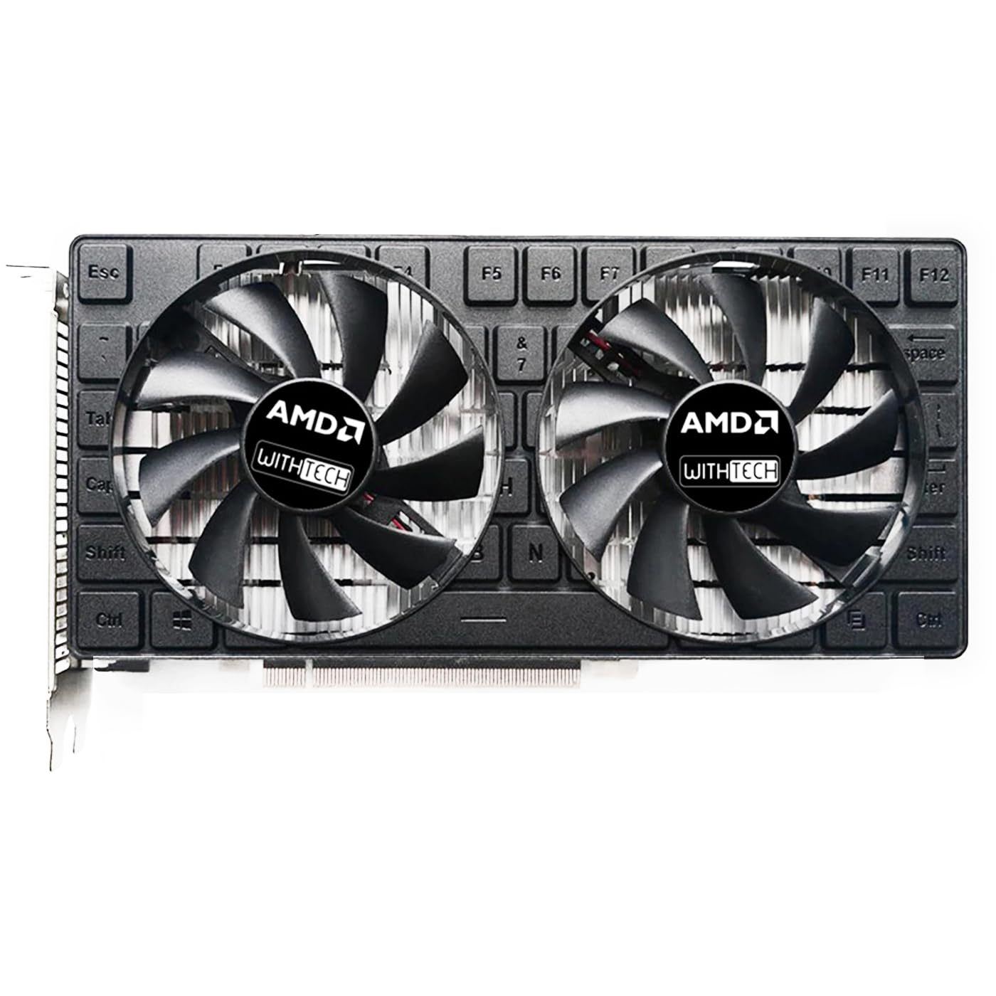 WITHTECH AMD Radeon RX 580 8G GDDR5 - 256Bit PCIe 3.0, 1 HDMI, 1 DVI, 1 DP, high-performance graphics card.