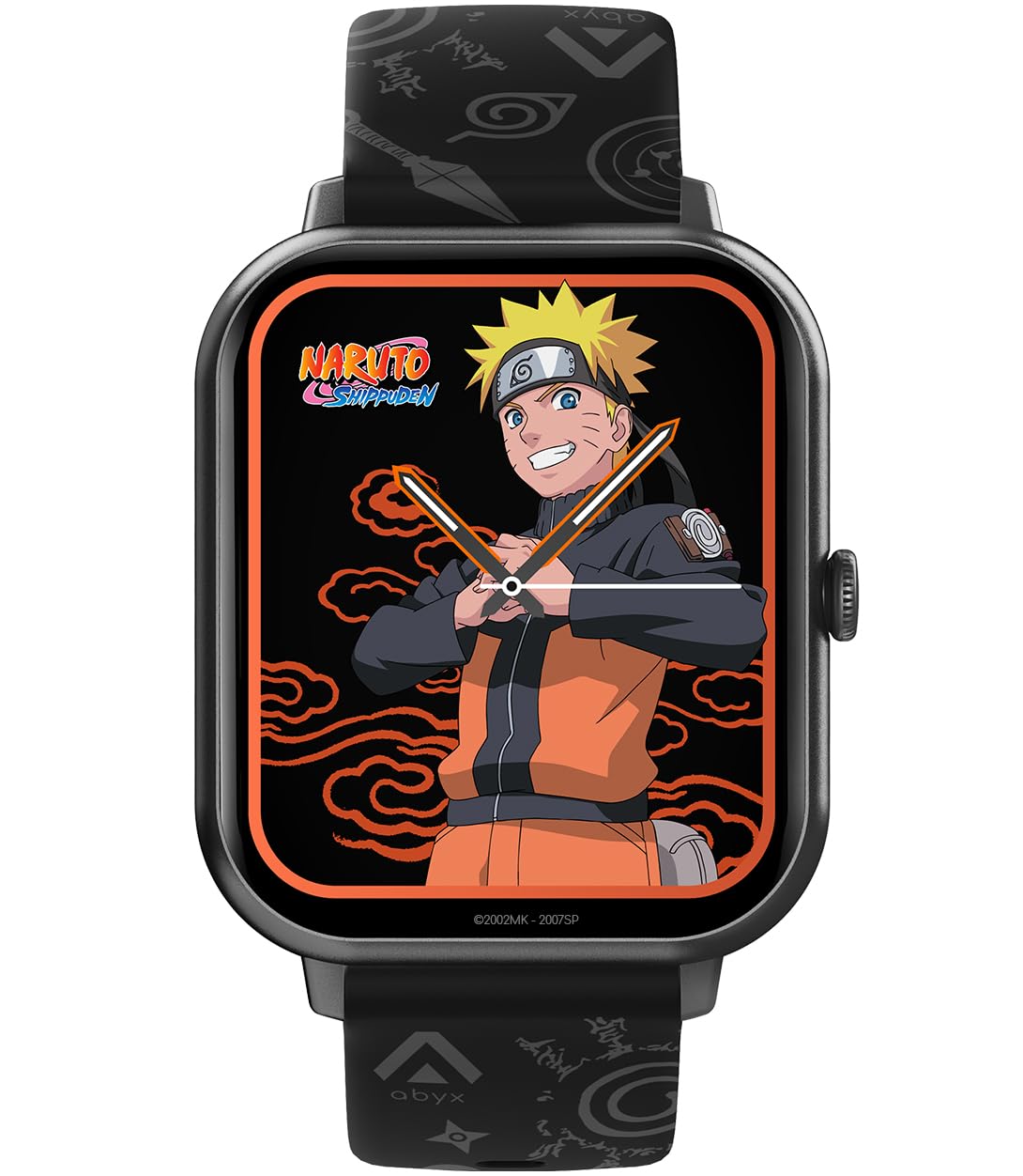 Abyx FIT Touch 3 Naruto Edition - Bluetooth calls, 123 modes, 1.83" TFT touchscreen, IP67 waterproof, health features, notifications