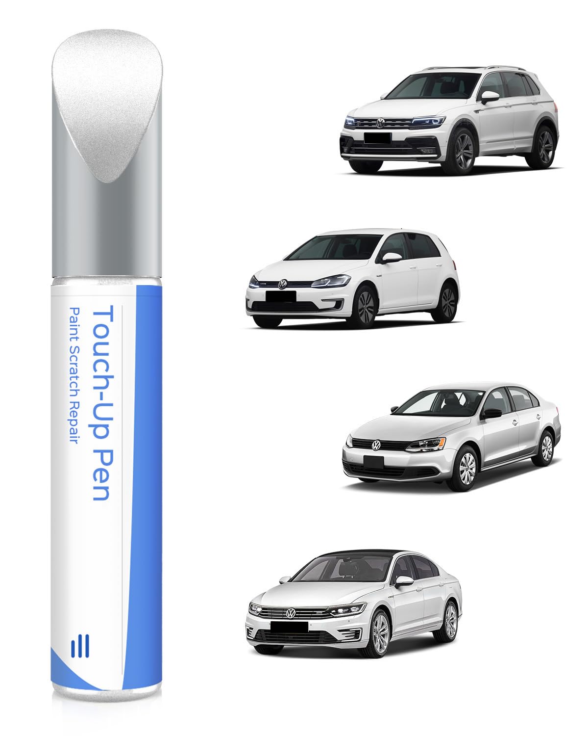 Auto krāsa skrāpējumu labošanai LC9A/0Q Pure White, saderīga ar VW/Volkswagen, precīza atbilstība