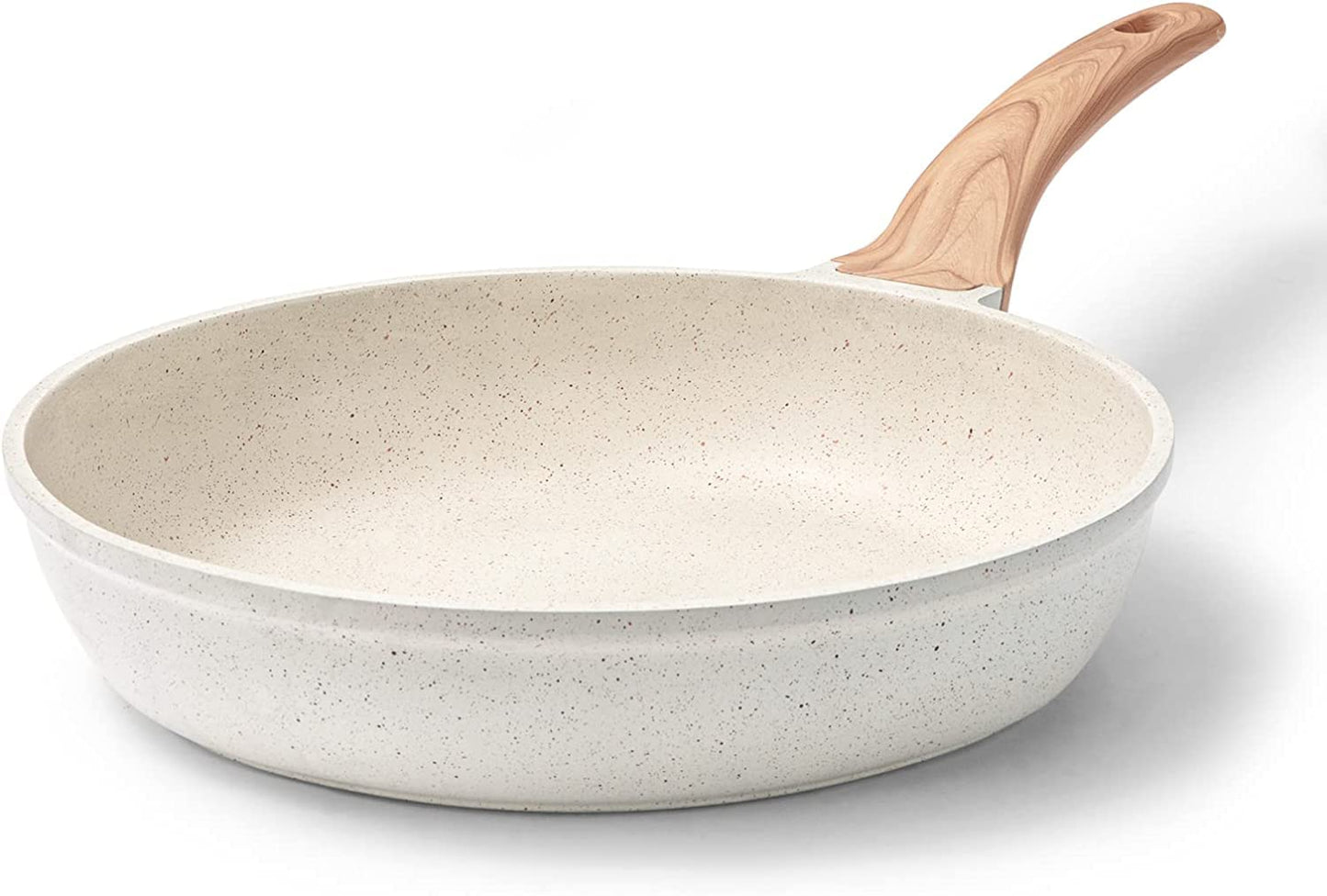 KASANOVA nelipīgā cepamā panna 28 cm - indukcijas, granīta, bez PFOA, piemērota visiem plīts veidiem, ideāla omletēm.