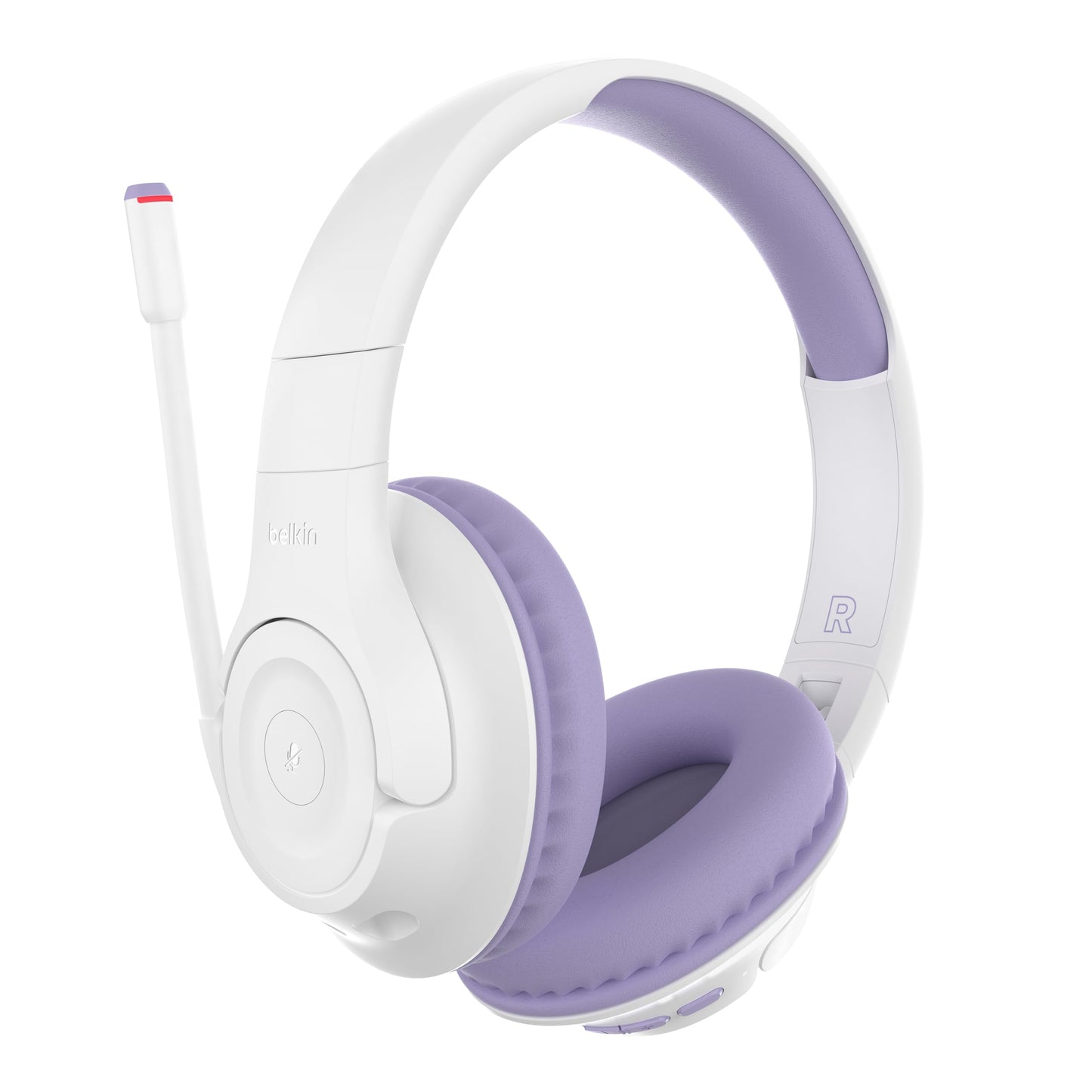 Belkin SoundForm Inspire - bezvadu over-ear austiņas bērniem, iebūvēts mikrofons, saderīgas ar iPhone un Galaxy.