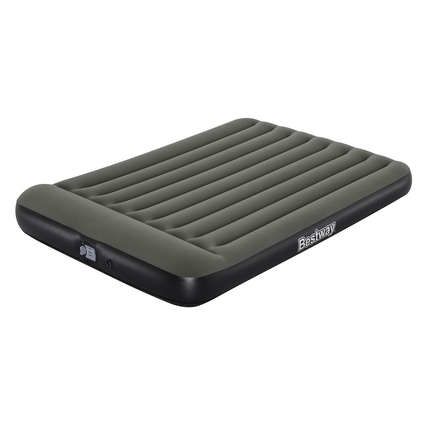 Bestway TriTech gaisa gulta ar iebūvētu akumulatora sūkni Double XL/Lo 210 x 152 x 30 cm 1067930xxx22 pelēka