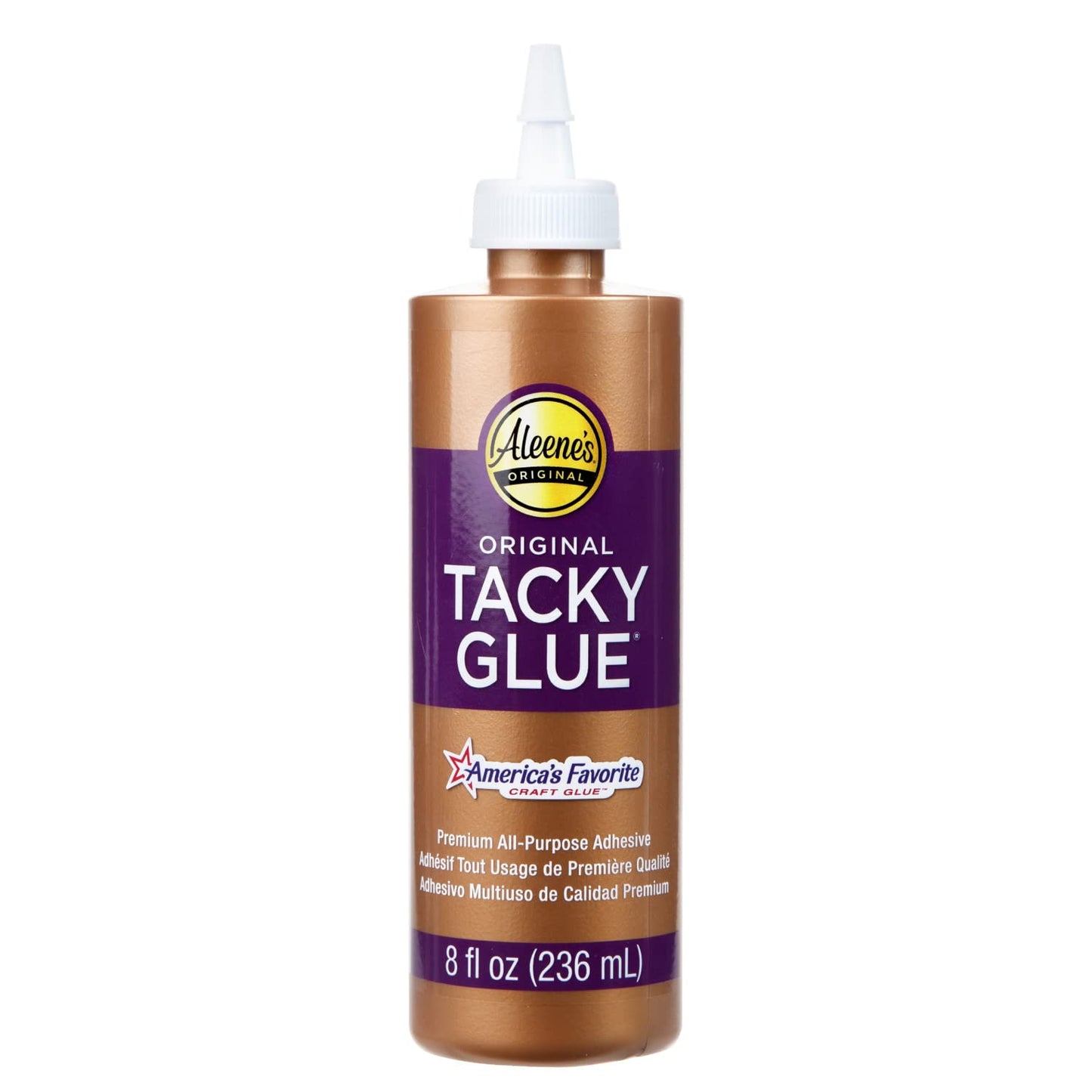 Universāla līme Aleene's Original Tacky Glue 236 ml – spēcīga netoksiska caurspīdīga līme papīram, kokam, stiklam, tekstilizstrādājumiem un citam
