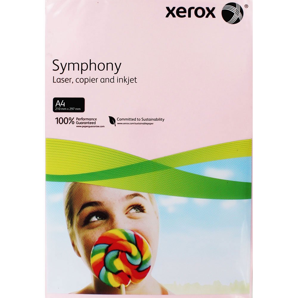 Xerox 003R93970 - Symphony pastel-colored A4 copier paper, 80 g/m², 500 sheets, pink.
