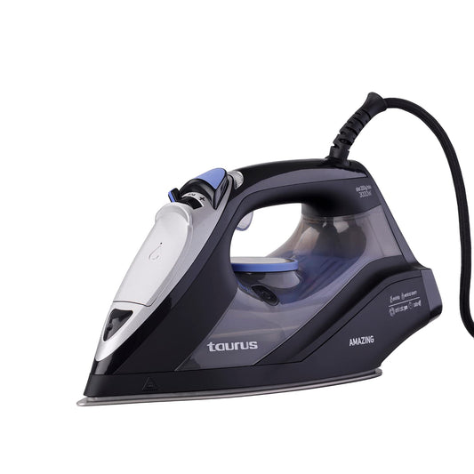 Taurus Amazing STI3000 - 3000W steam iron, 200g/min steam boost, eco mode, precise tip, steam & temperature control, anodized soleplate