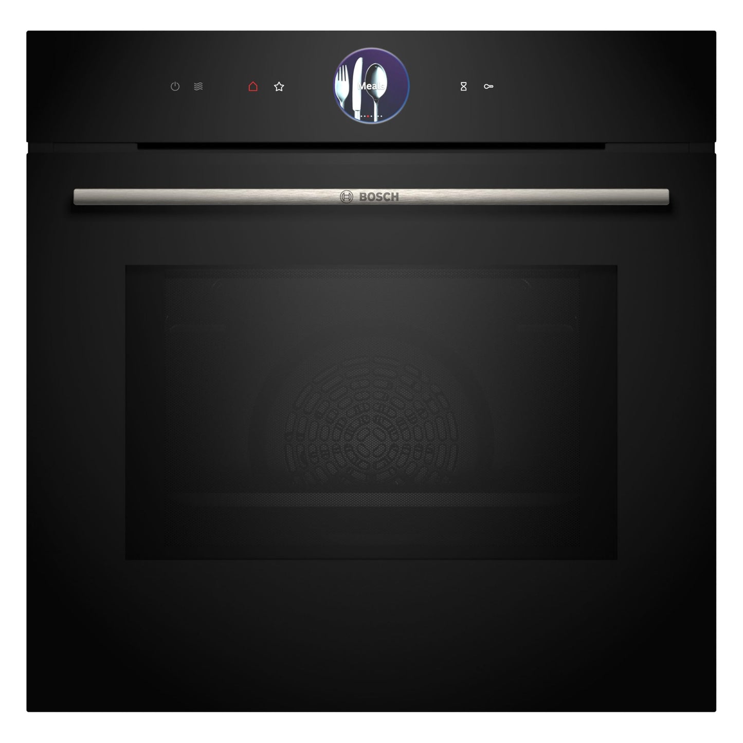 Bosch HMG776NB1 iebūvējamā cepeškrāsns ar mikroviļņu funkciju, 60 x 60 cm, melna, Serie 8, pirolīze, Air Fry