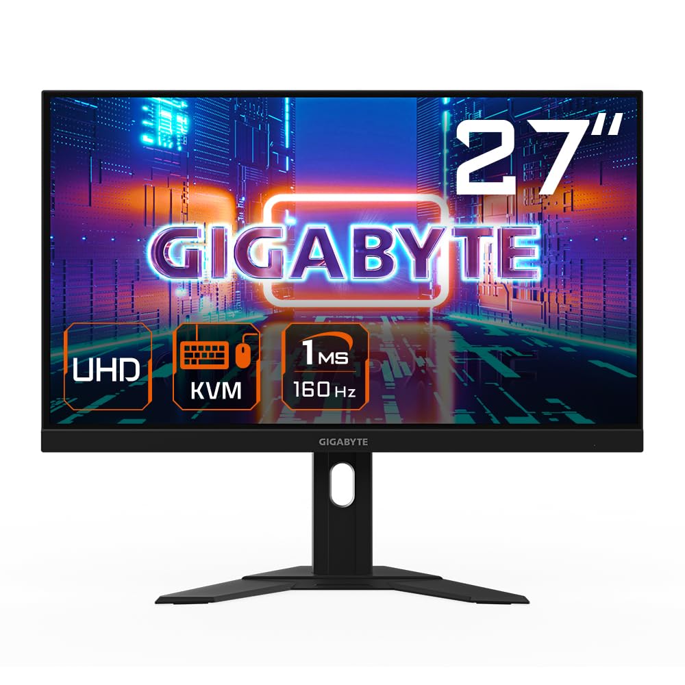 GIGABYTE M27U 27" 4K UHD gaming monitor - 160Hz, 1ms response, FreeSync Premium Pro, HDR 600, HDMI 2.1, DisplayPort 1.4