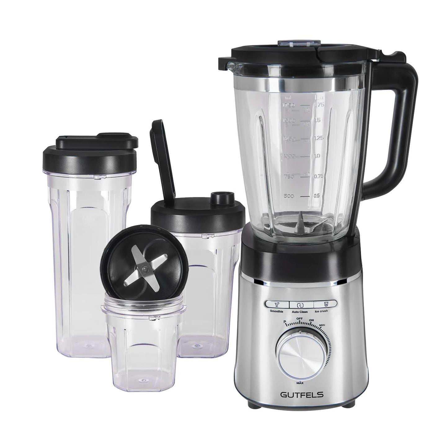 Gutfels Standmixer BLEND 5010 - 1.75L, 1400W, stepless control, self-cleaning, chopping function, kitchen blender